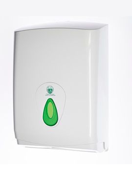 Modular Hand Towel Dispenser Large White/Green